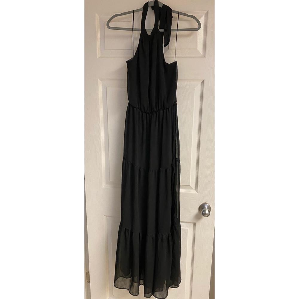 Black maxi dress